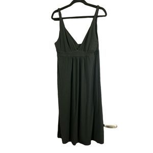 J. Crew Women’s Black Midi Twisted Straps Sleeveless Sundress Size Large